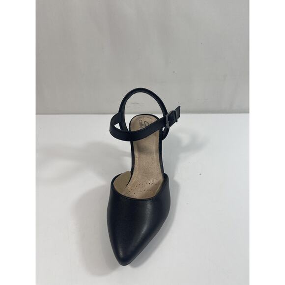 Clarks Kataleyna Cora Shoes Women's Size 5.5M Black Ankle Strap Pumps Heels - Picture 3 of 14